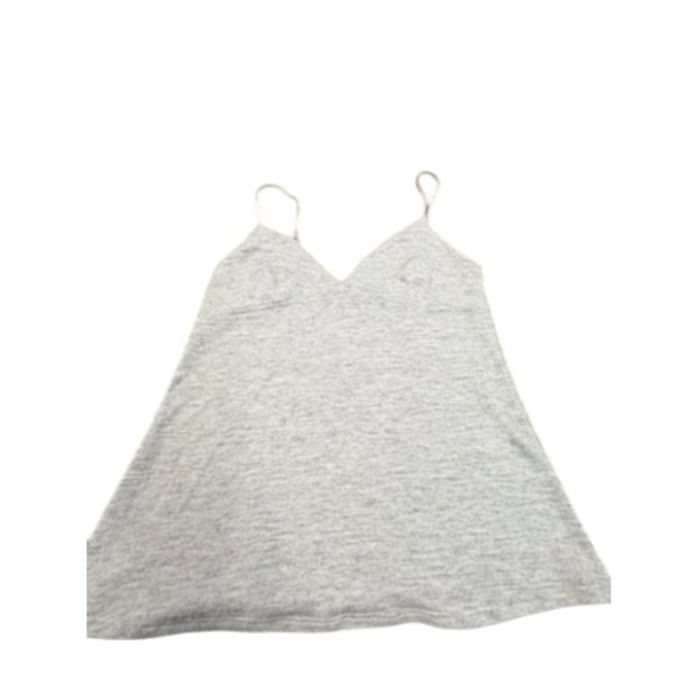 Beautiful People Womens Heather Gray V-Neck Spaghetti Strap Camisole Top Size M